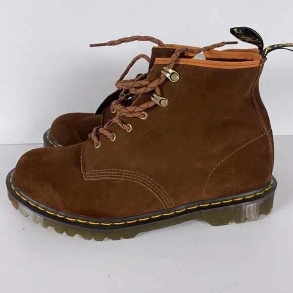 Dr. Martens Repello Calf Suede Boots Men's Size 13 Brown Tan NIB NEW - Picture 5 of 14
